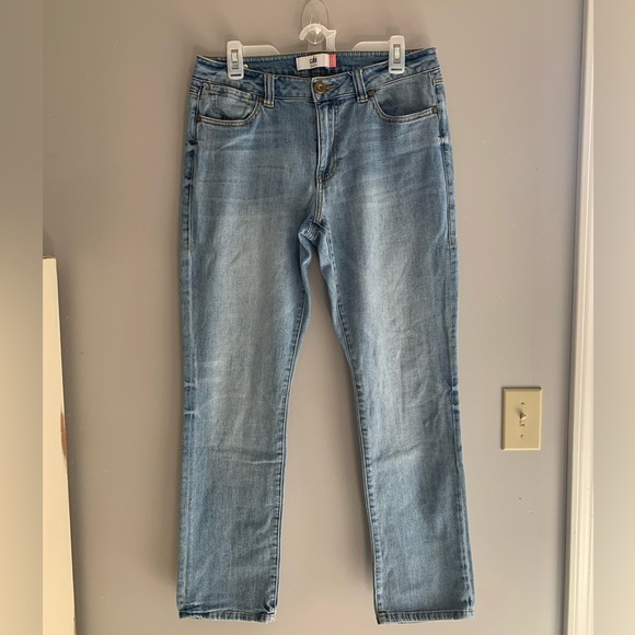 Cabi Womens Jeans 10 High Waist Straight Leg Light Wash Cotton Pockets Casual - Picture 1 of 10